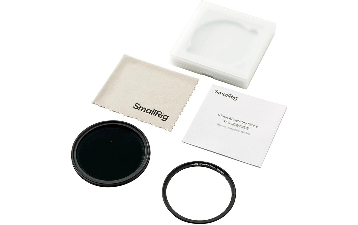 SmallRig ND2-32 67 mm VND-Filter – 1–5 Stufen – für iPhone-Serie, Samsung S24 Ultra, Vivo-Serie u. a. – Schwarz
