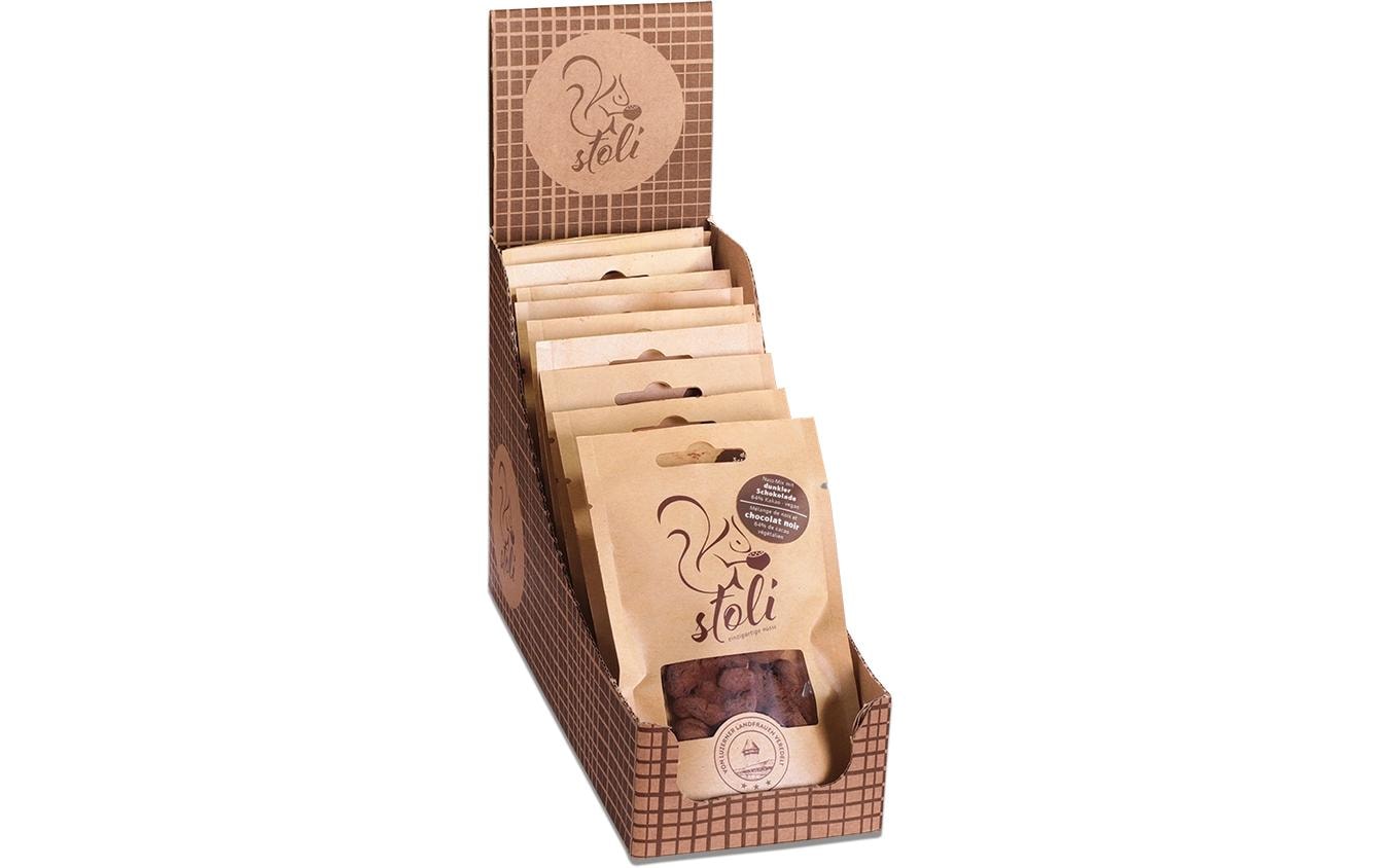 Stoli Nussmix – dunkle Schokolade, vegan – 10 × 28 g