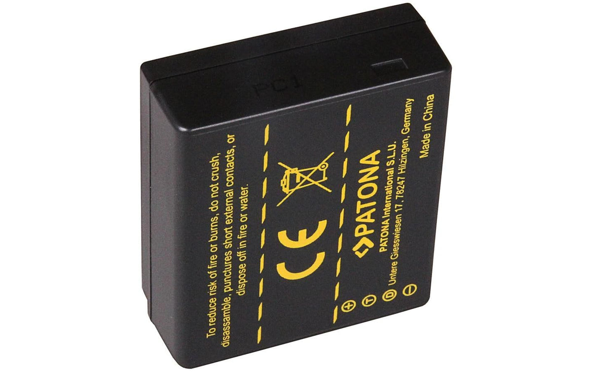 PATONA BLG10E Akku – 770 mAh/7,2 V – für Panasonic Lumix DMC-GF6, Lumix LX100 – Schwarz