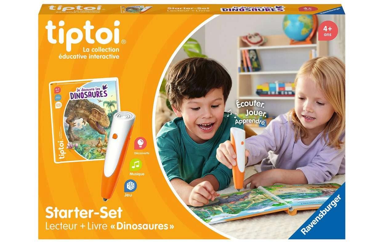 tiptoi Les dinosaures Starter – Lernspiel, 1 Spieler, ab 4 J., FR
