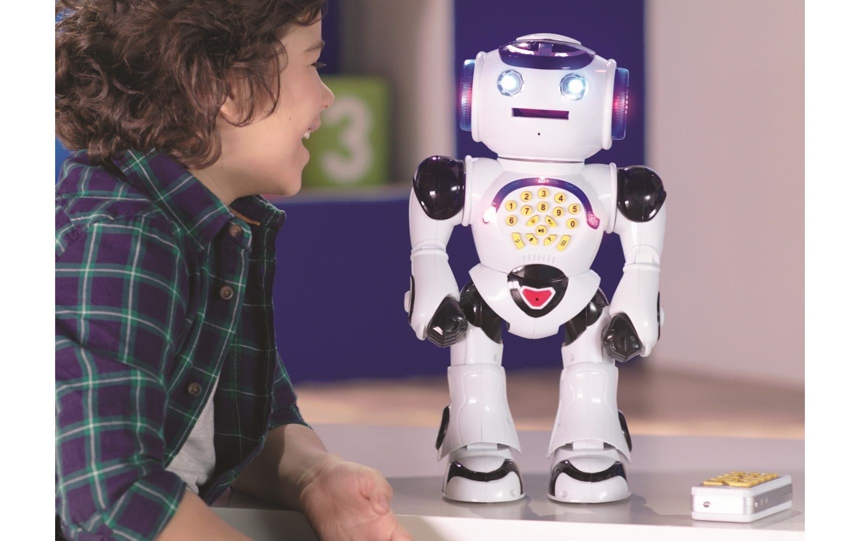 Lexibook Bildungsfördernder Roboter – Powerman, Sprachfunktion, Geräuschefunktion, Französisch, ab 4 Jahren