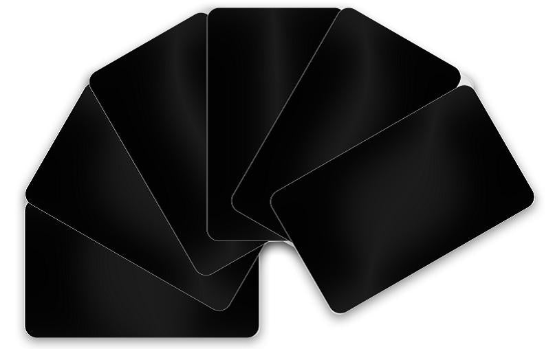 Evolis Plastikkarten – 0,76 mm – PVC, matt, schwarz