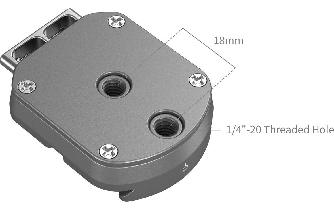 SmallRig HawkLock H38 Montageplatte – Arca-Swiss-kompatibel – Aluminium, 54,6 × 23 × 41 mm, 88 g
