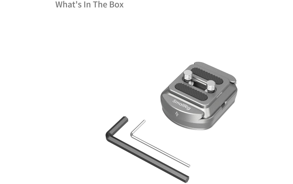 SmallRig HawkLock H38 Montageplatte – Arca-Swiss-kompatibel – Aluminium, 54,6 × 23 × 41 mm, 88 g