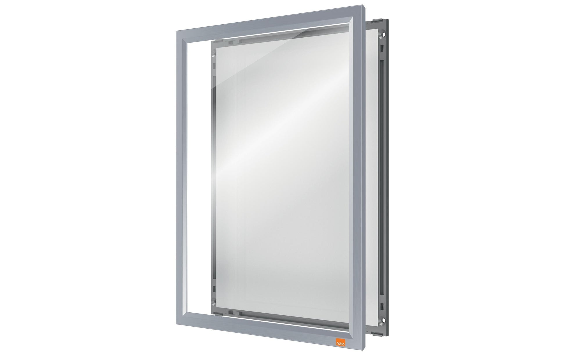 Nobo Impression Pro Plakatrahmen – für A4 – Klapprahmen – Weiss – Aluminium – 250 × 340 × 13 mm