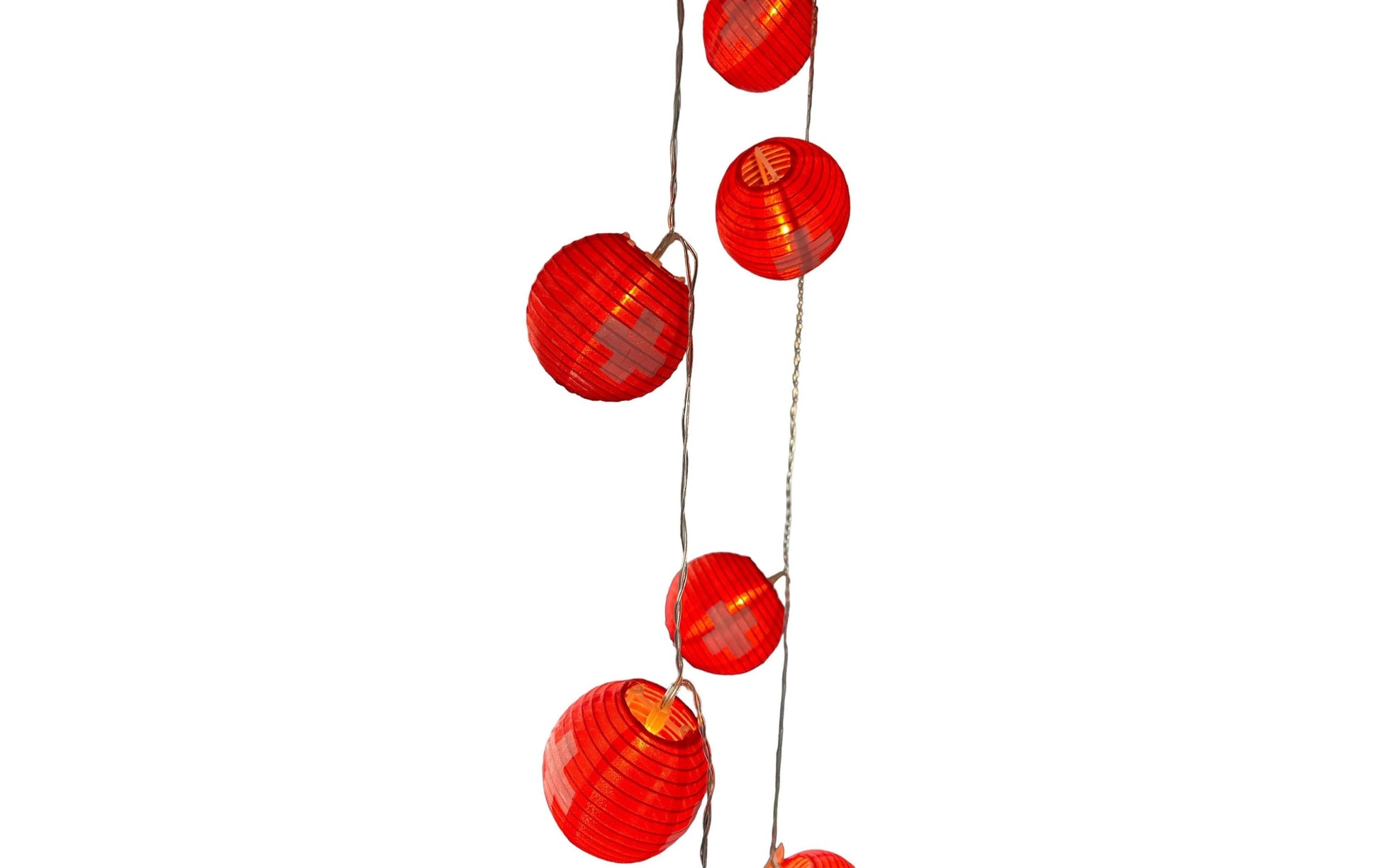 Dameco LED-Lichterkette – Starterset, 1,8 m, Warmweiss, 10 Lampen, Batteriebetrieb, Timer, Rot
