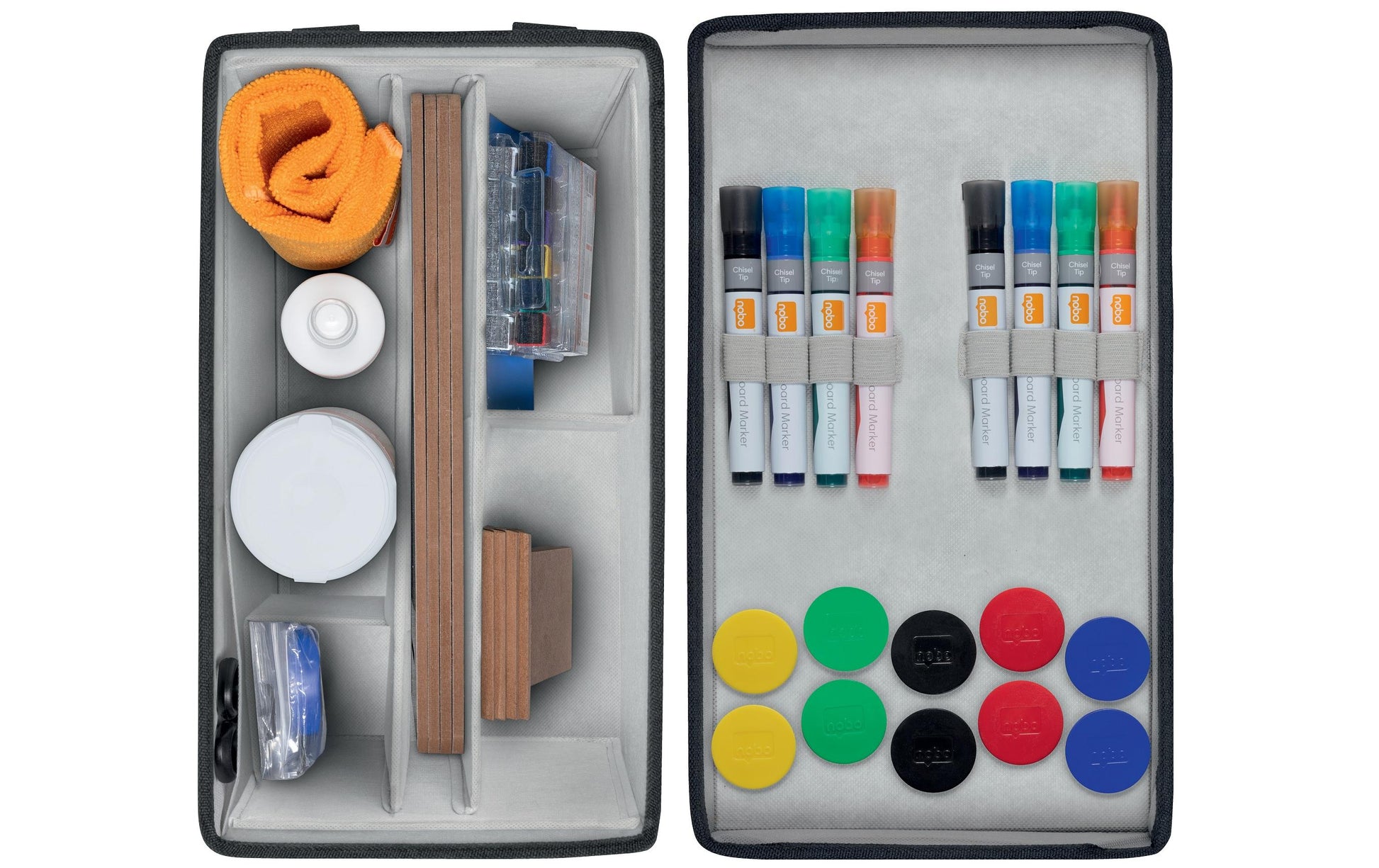 Nobo Starter-Kit, inkl. Reiniger, Wischer, Magnete – für Whiteboards