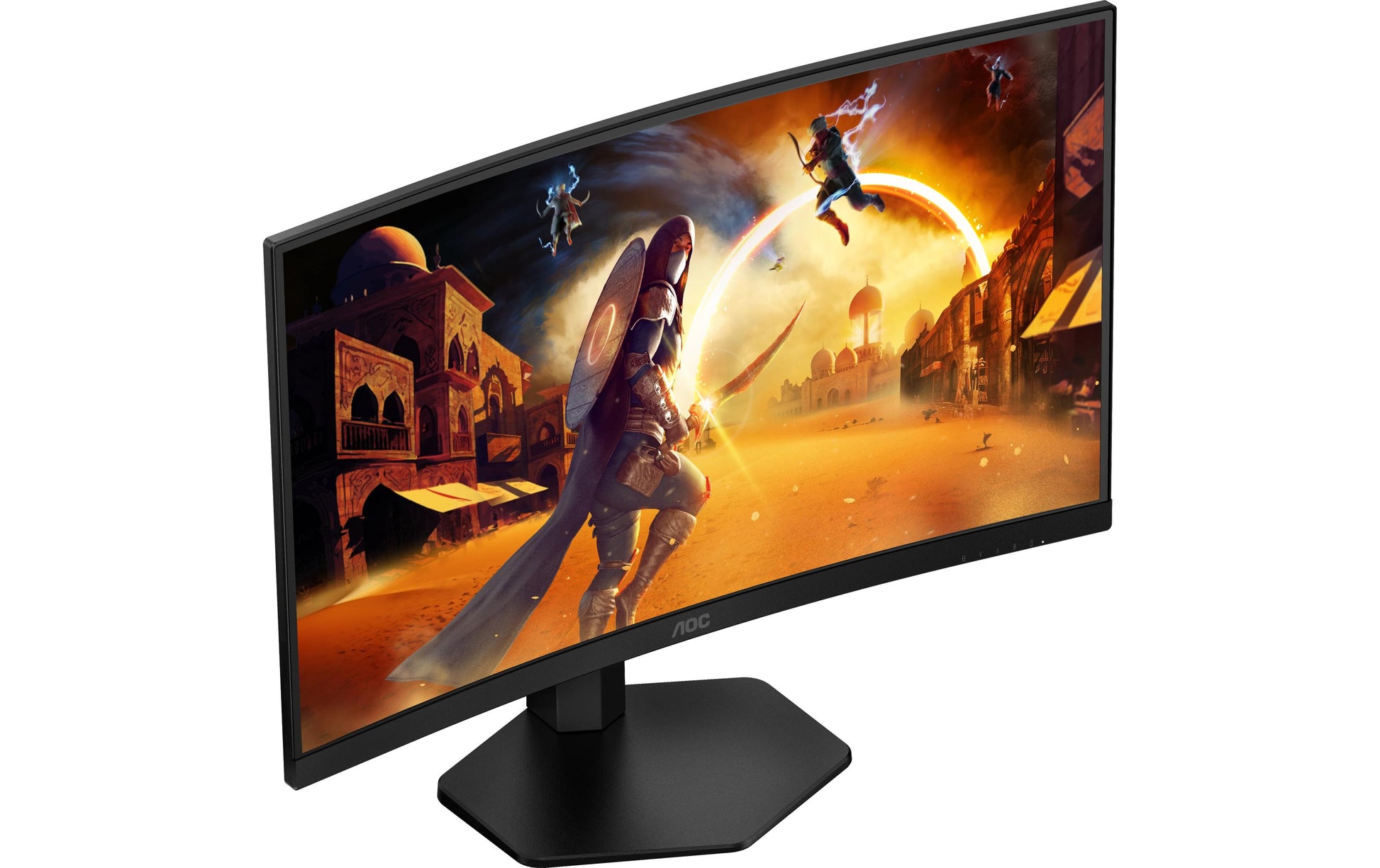 AOC C27G4ZXU – Monitor, 27" 1920 × 1080 (Full HD), VA, 280 Hz, 300 cd/m², Gebogen, VESA 100 × 100, Schwarz