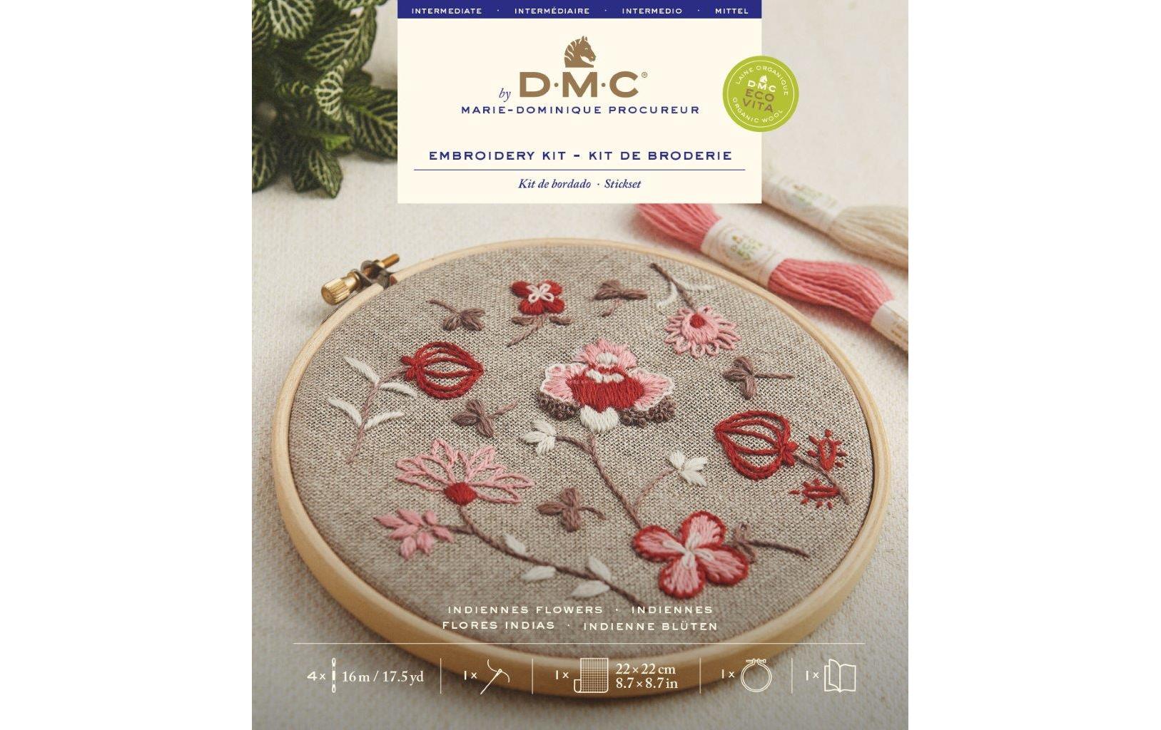 DMC Designer – Stick-Set – Blumen – Mehrfarbig