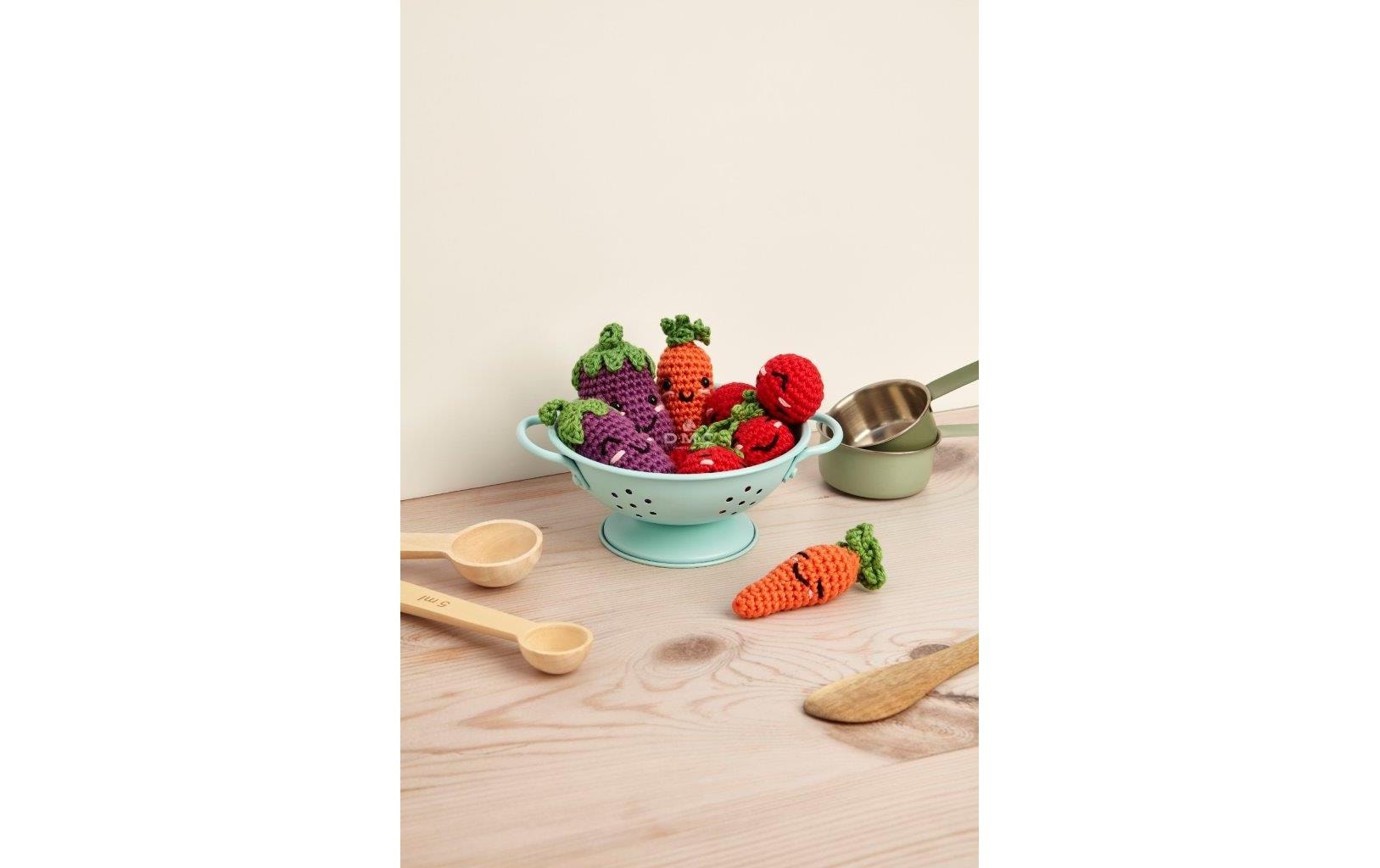 DMC Veggie Pals – Häkelset (Amigurumi) – Smiley – Baumwolle