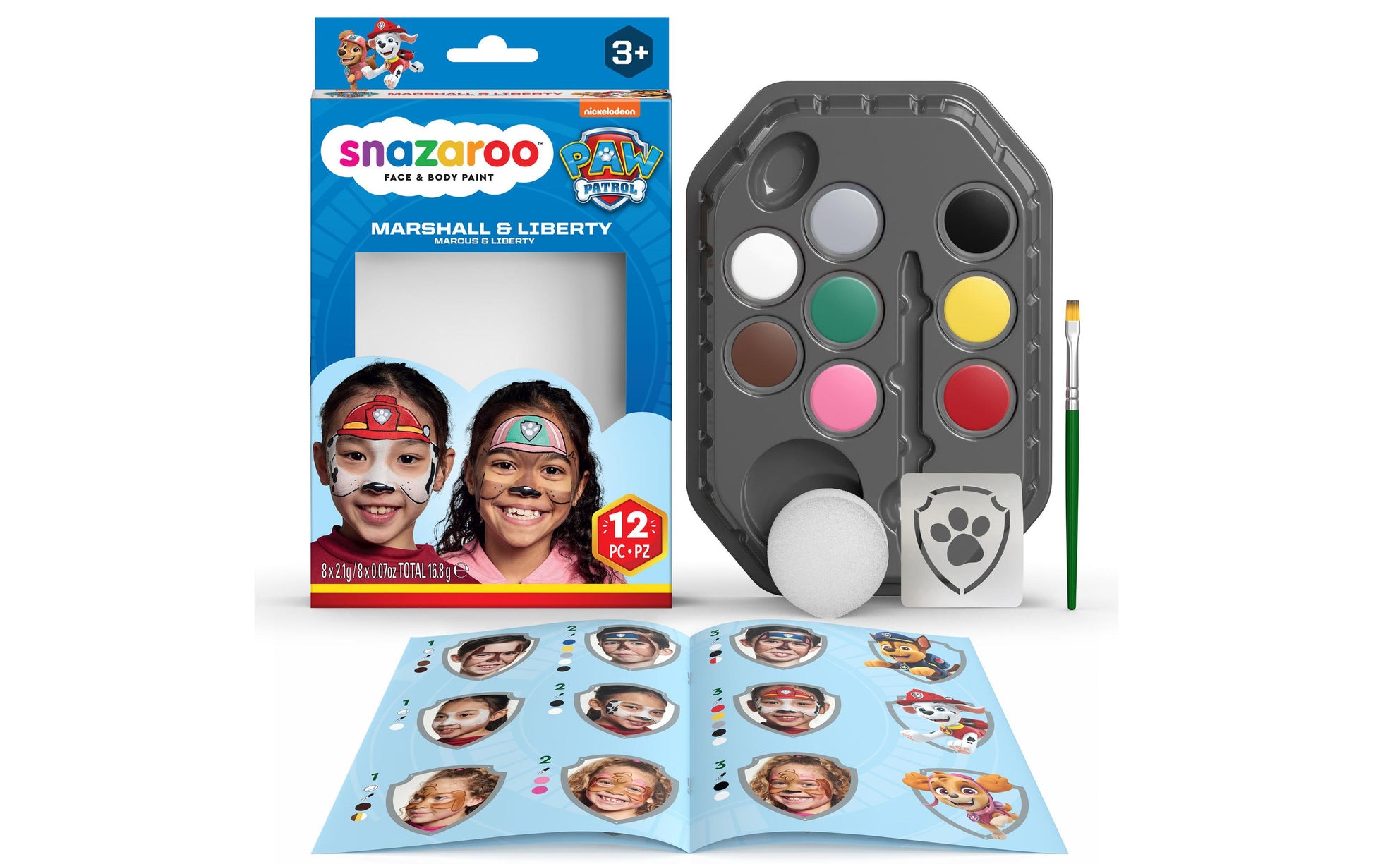 Snazaroo Schminkpalette Paw Patrol – 24,5 × 15 × 3,5 cm – Mehrfarbig