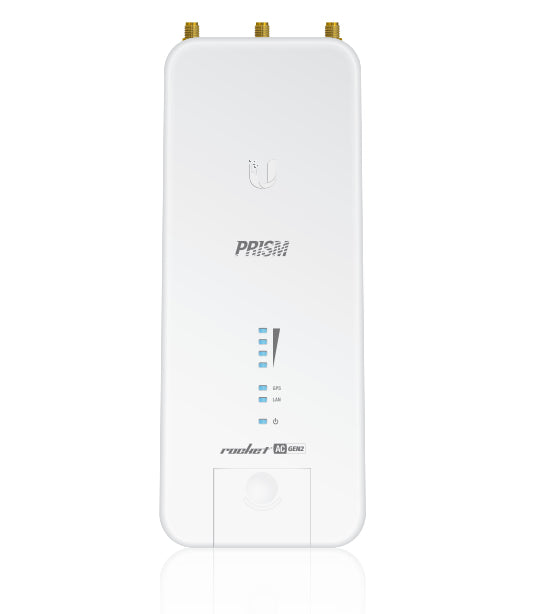 Ubiquiti airMAX Rocket Prism ac Gen2 – 5 GHz Funkbrücke, 1GbE, 500 Mbit/s, PoE, Weiss