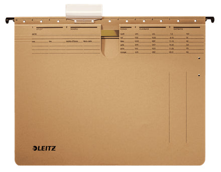 Leitz Hängehefter Alpha – für A4, naturbraun, Karton, 25 Stk., Behördenheftung