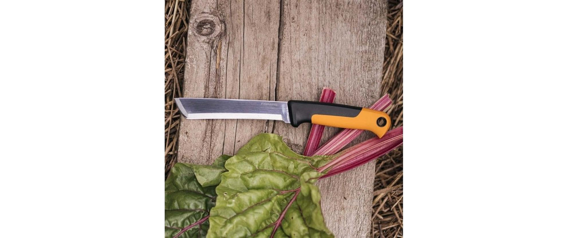 Fiskars X-Series K82 – Erntemesser 150 mm, Edelstahl, feststehend, schwarz, gelb