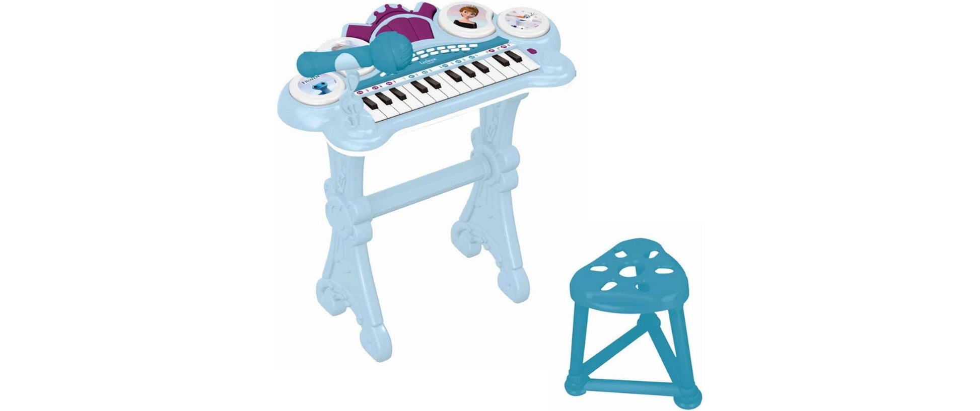 Lexibook Elektronisches Klavier – Disney Frozen – 24 Tasten – 41 × 59 × 21 cm – ab 3 Jahren – hellblau