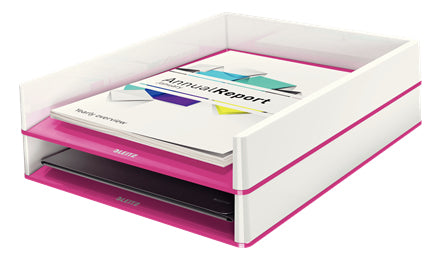 Leitz Briefkorb – Kunststoff, metallisch, pink, Serie 53611023