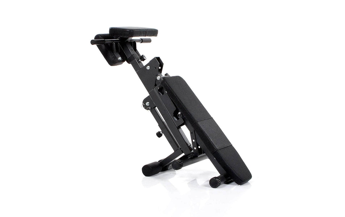 HAMMER FINNLO – Bauchbank 3869, 156 × 68 × 95 cm, 150 kg – Schwarz, Stahl