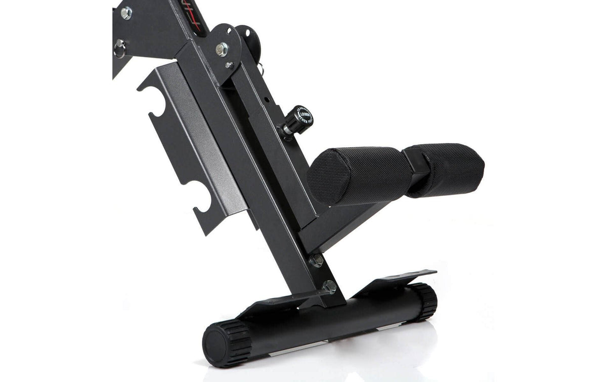 HAMMER FINNLO – Bauchbank 3869, 156 × 68 × 95 cm, 150 kg – Schwarz, Stahl