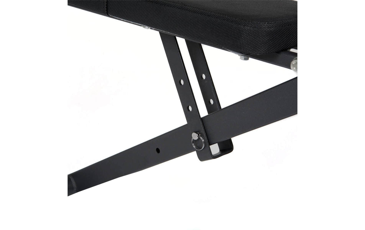HAMMER FINNLO – Bauchbank 3869, 156 × 68 × 95 cm, 150 kg – Schwarz, Stahl