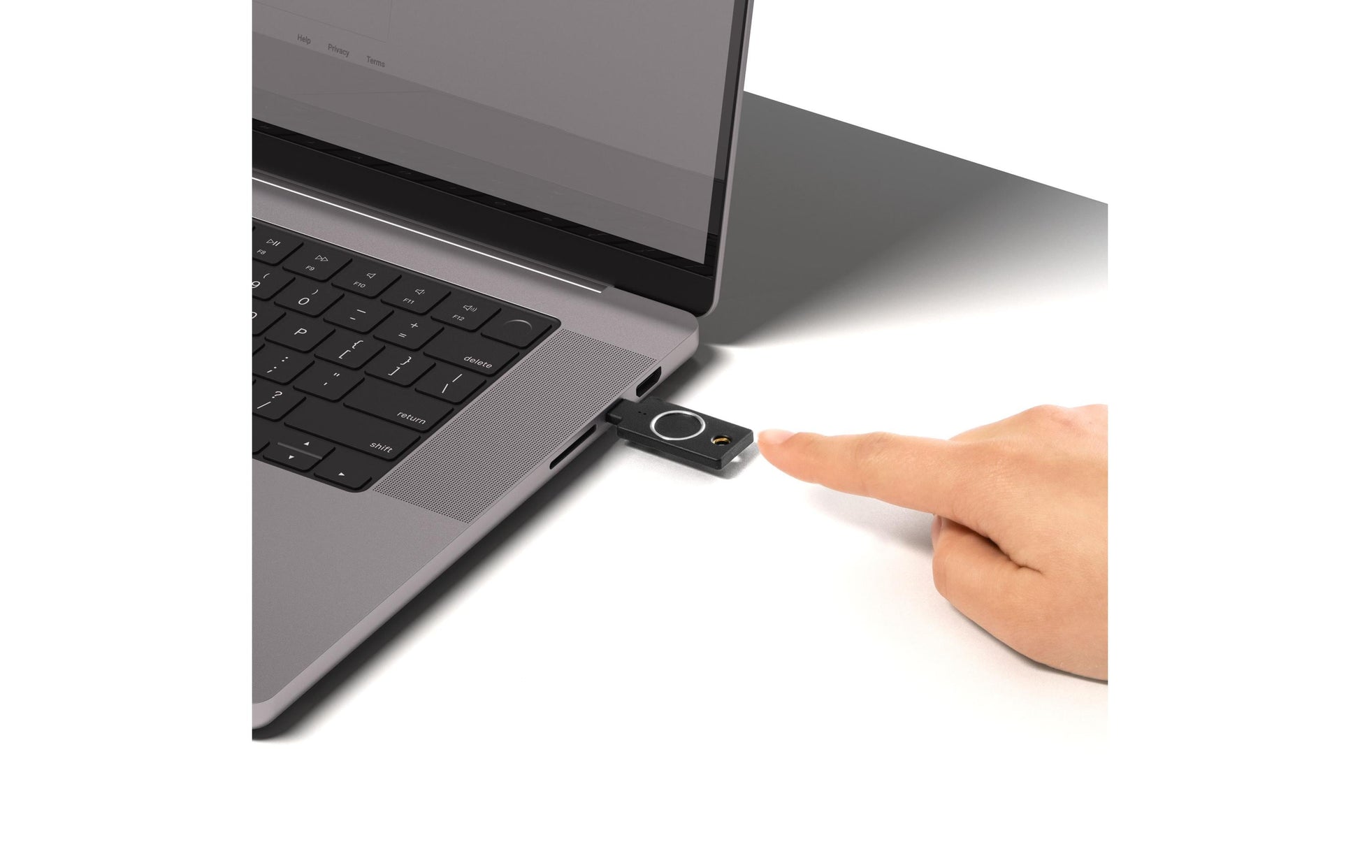 Yubico YubiKey C Bio FIDO Edition – USB-C – Schwarz – für Windows, macOS, Chrome OS und mehr