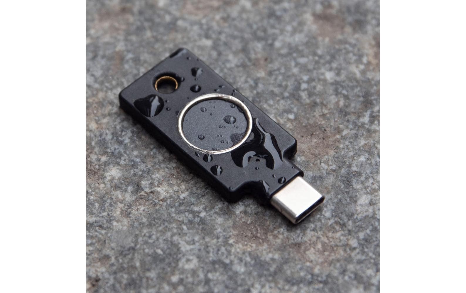 Yubico YubiKey C Bio FIDO Edition – USB-C – Schwarz – für Windows, macOS, Chrome OS und mehr
