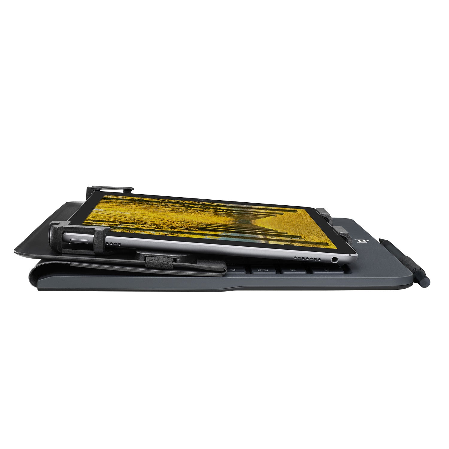 Logitech Tastatur-Case für Tablets 9–10" – Bluetooth, QWERTY (ES), spritzwassergeschützt – Schwarz
