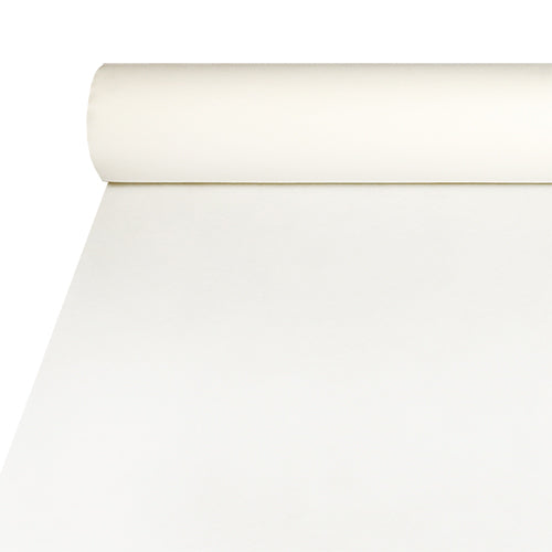 Papstar Tischdecke auf Rolle – 120 cm×20 m, Papier (Airlaid), Weiss, Walki-Soft