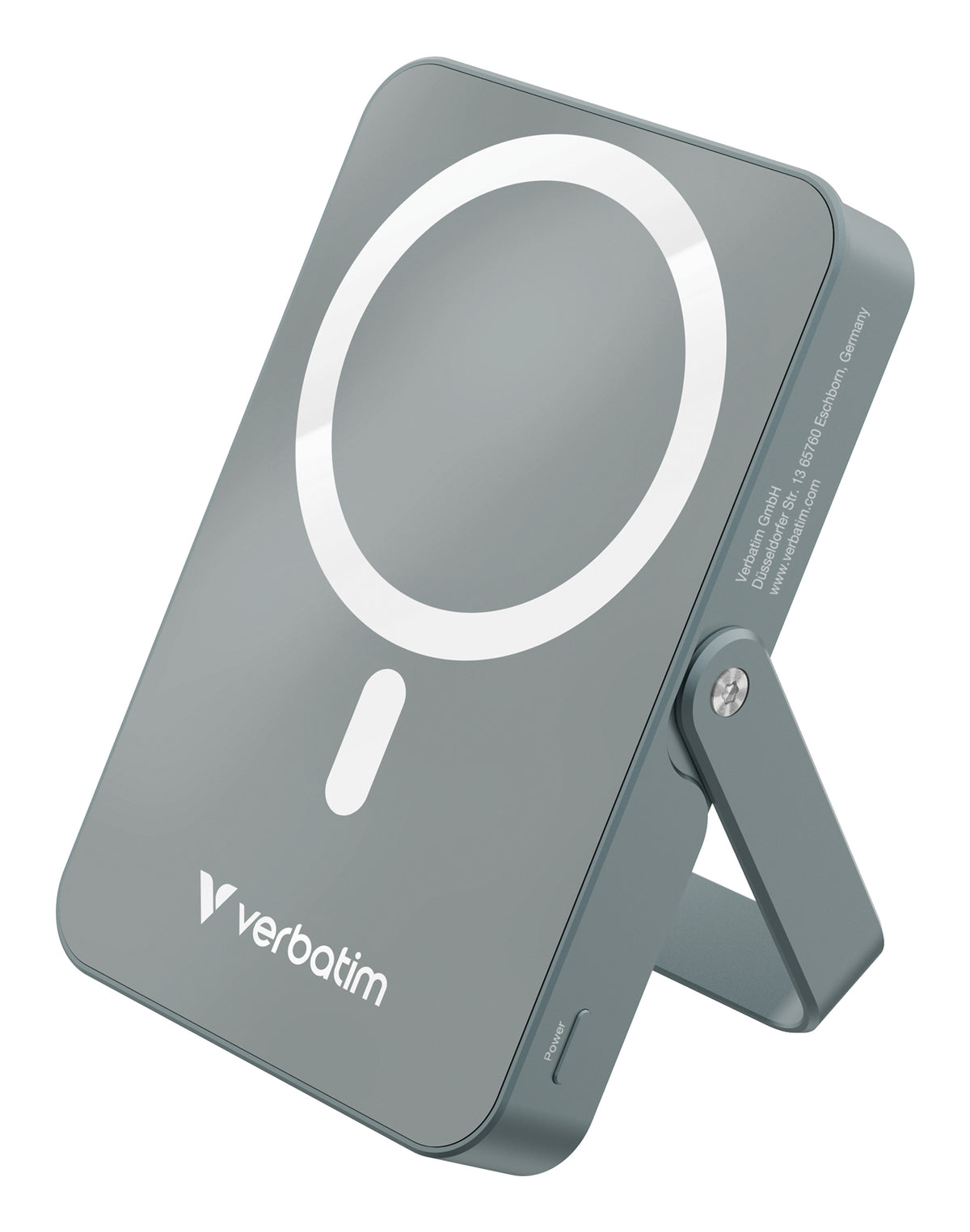 Verbatim MagSafe Powerbank 10'000 mAh – 20 W PD, Wireless 15 W, 1× USB-C, Grau