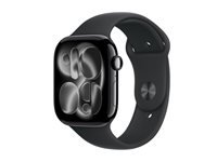 Apple Watch S11 – Smartwatch – 46 mm, GPS, OLED, 50 m, Schwarz, Bandgrösse S/M, Sportarmband