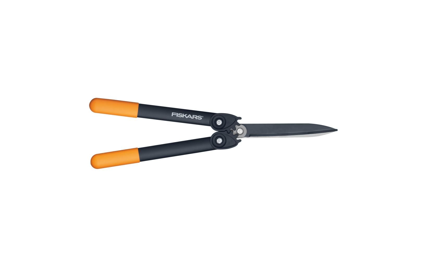 Fiskars HS72 – Getriebe-Heckenschere Schwertlänge 570 mm, Kunststoffgriff, antihaftbeschichtete Klinge, Orange