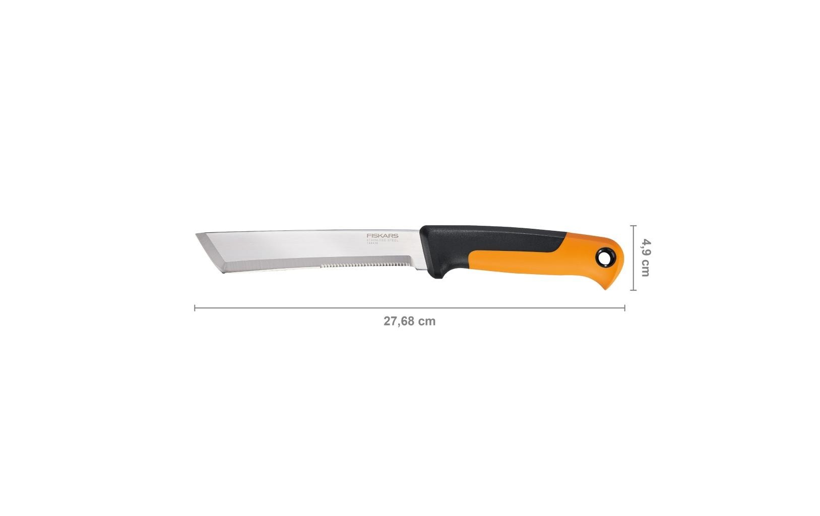Fiskars X-Series K82 – Erntemesser 150 mm, Edelstahl, feststehend, schwarz, gelb