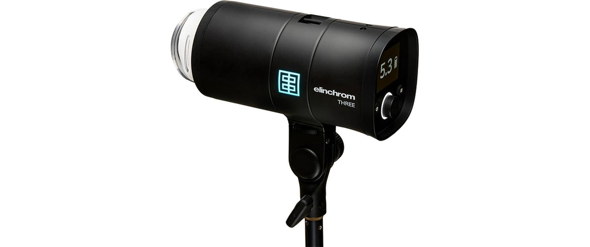 Elinchrom THREE Off-Camera-Blitz – Li-Ion 41,04 Wh, 1,2 s Recycling, Manuell/TTL – für Universal