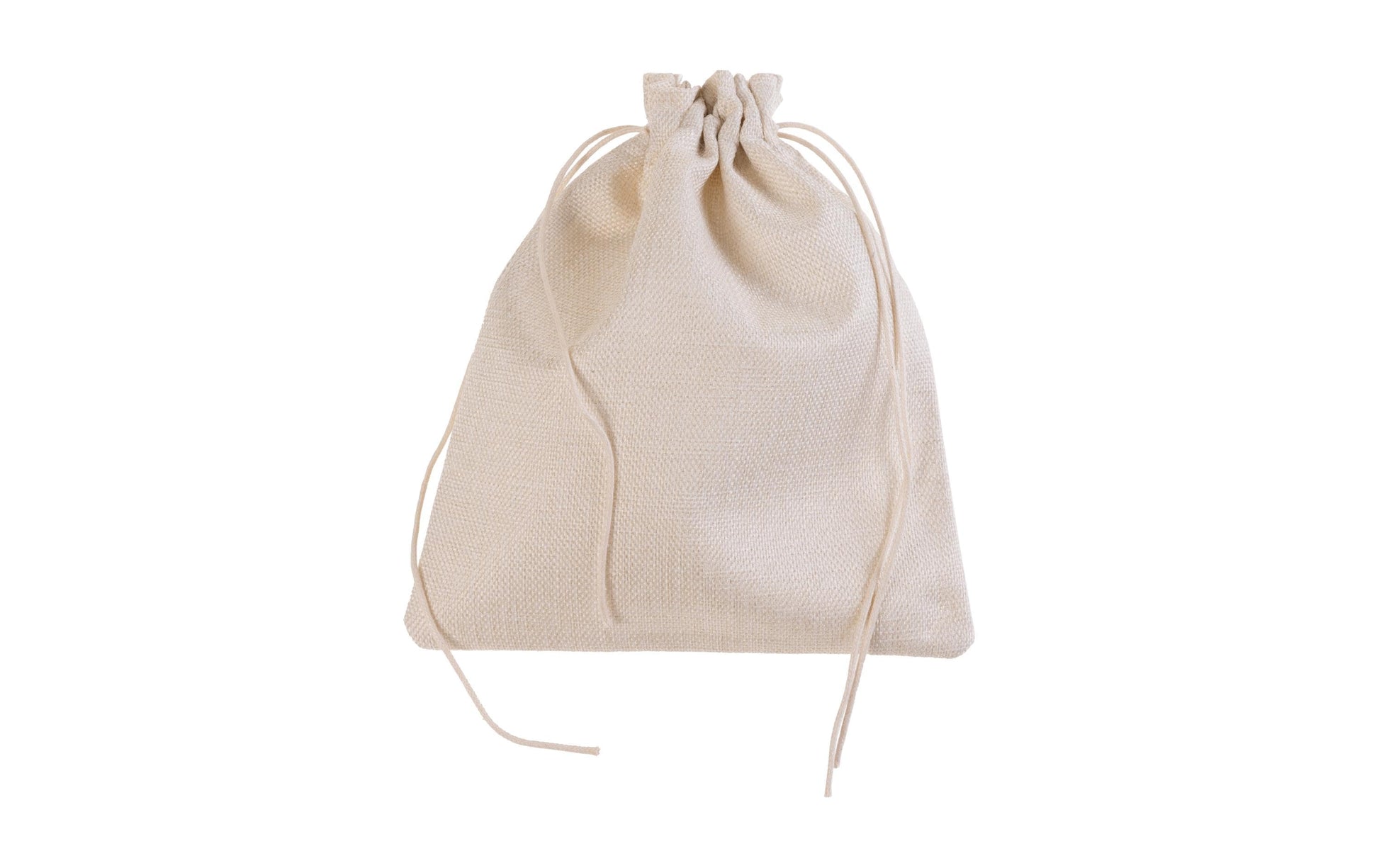FTM Geschenkbeutel Leinen Beige – 180 × 210 mm – 5 Stk. – Jubiläum