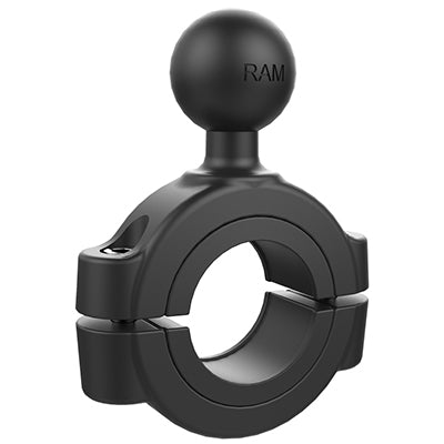 RAM Mounts Rohrschelle, drehbar – für Rohr-Ø 28,58–38,1 mm – Schwarz, Aluminium/Kautschuk