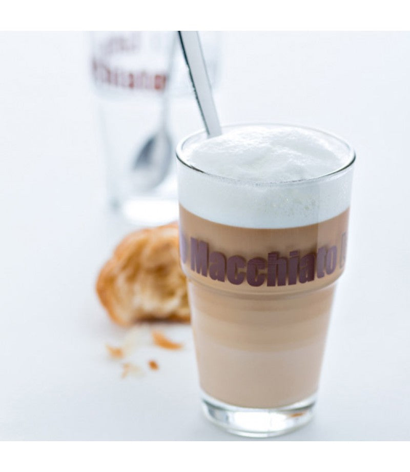Leonardo Solo Latte Macchiato Glas – 0,41 l, transparent, spülmaschinenfest, 6 Stück