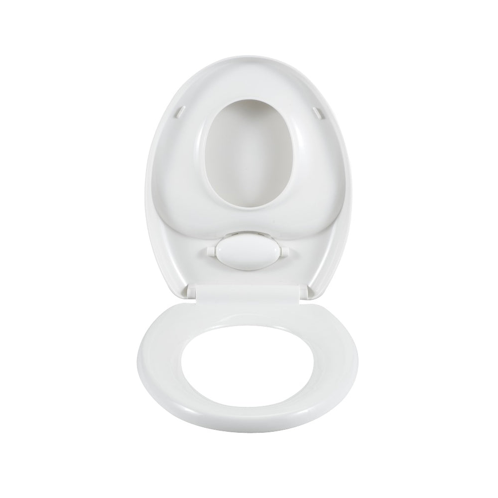 WENKO Family – Toilettensitz – Thermoplast, Weiss, Soft-Close, 38 × 45 cm