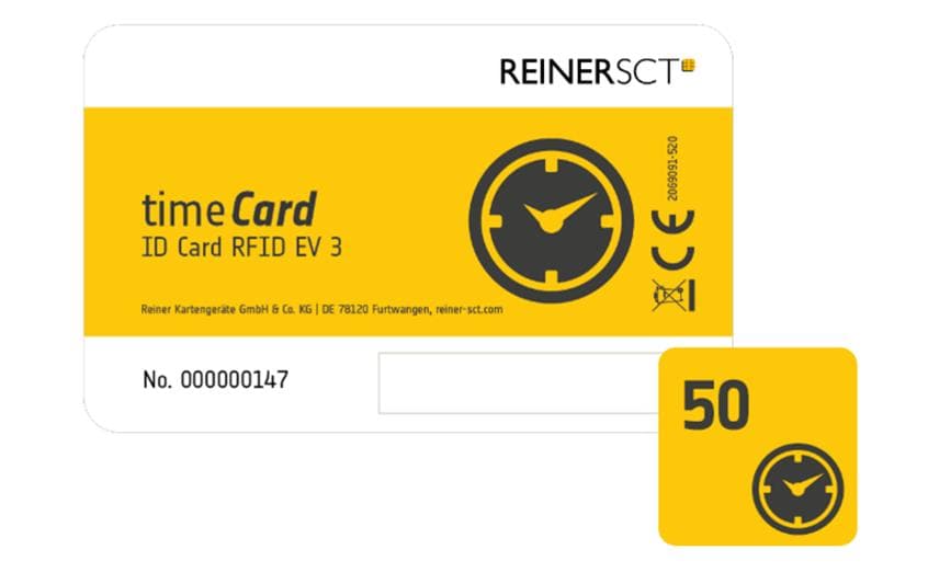 Reiner SCT RFID-Ausweis timeCard DES (ev3) – für Reiner SCT