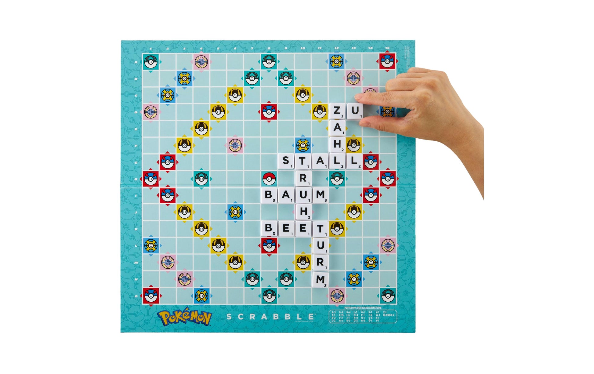 Mattel Scrabble Pokémon – Brettspiel, 2–4 Spieler, ab 8 Jahren, 25 Min., FR