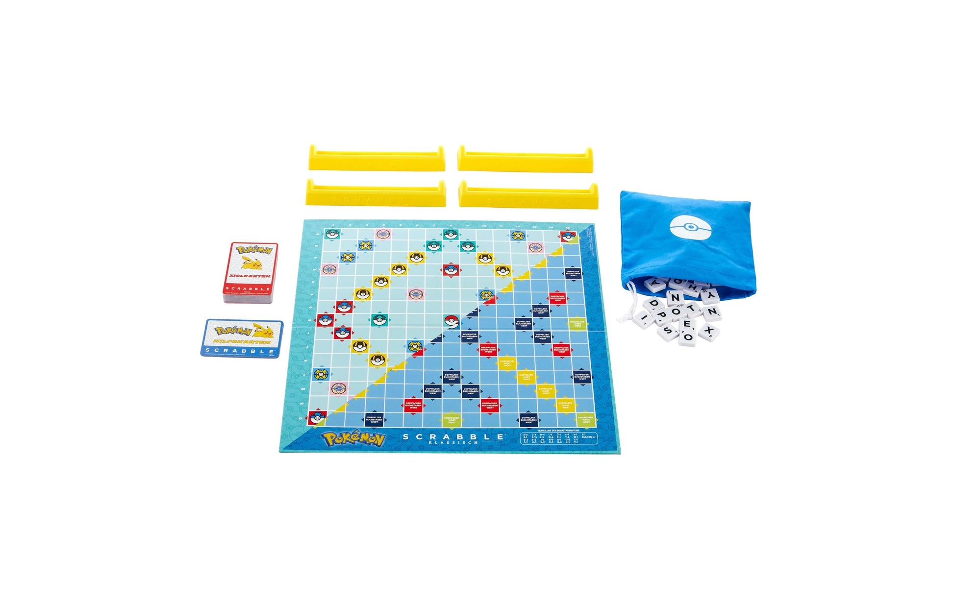 Mattel Scrabble Pokémon – Brettspiel, 2–4 Spieler, ab 8 Jahren, 25 Min., FR
