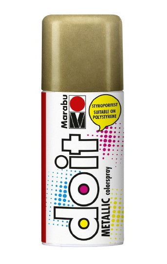 Marabu do it – Farbspray – gold metallic, seidenmatt, 150 ml, für Glas & Metall