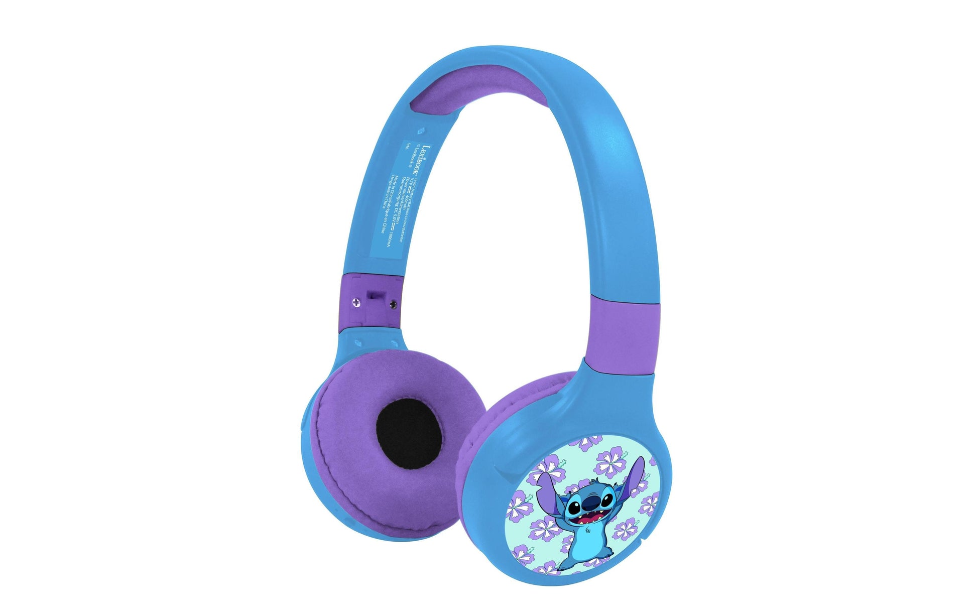 Lexibook HPBT010D Kinderkopfhörer – Over-Ear, Stereo, Kabel + BT, 3,5 mm & USB-C, Blau