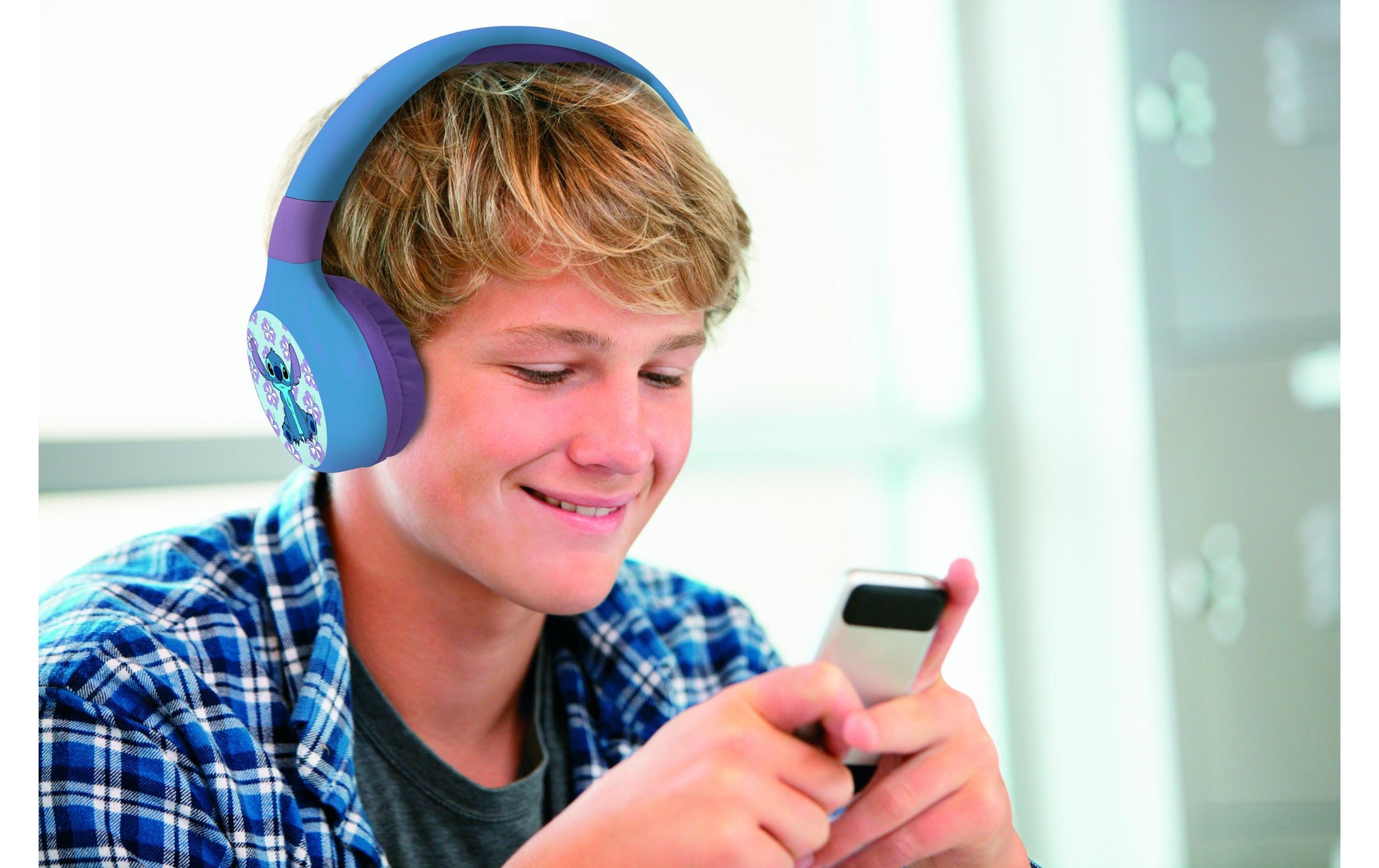 Lexibook HPBT010D Kinderkopfhörer – Over-Ear, Stereo, Kabel + BT, 3,5 mm & USB-C, Blau