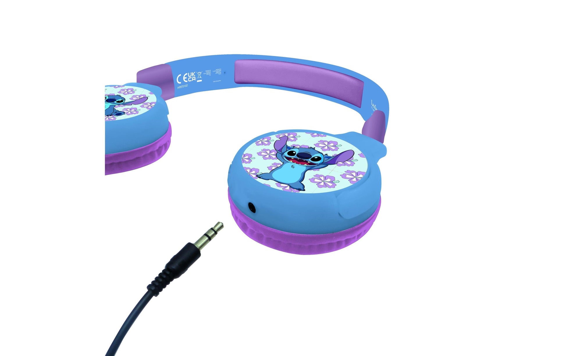 Lexibook HPBT010D Kinderkopfhörer – Over-Ear, Stereo, Kabel + BT, 3,5 mm & USB-C, Blau