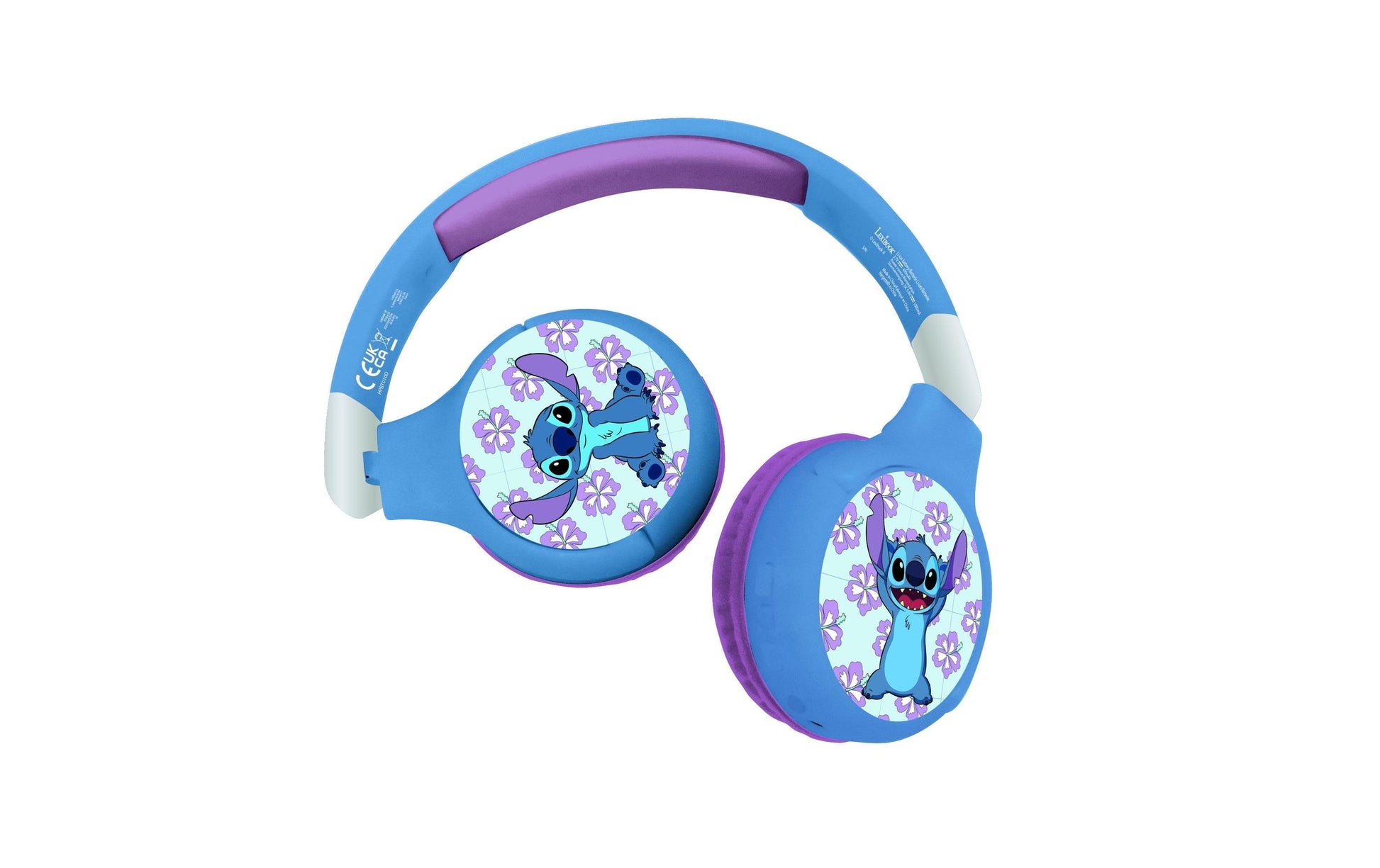 Lexibook HPBT010D Kinderkopfhörer – Over-Ear, Stereo, Kabel + BT, 3,5 mm & USB-C, Blau
