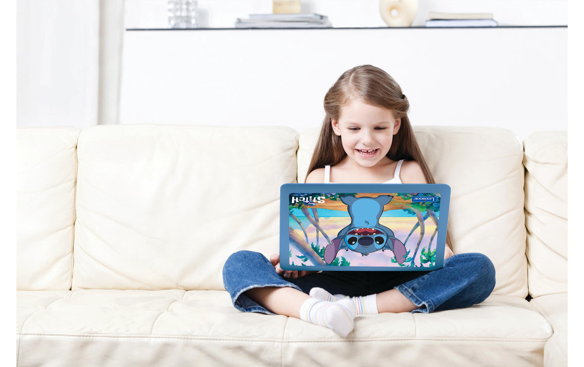 Lexibook Kinder-Laptop – Stitch, 124 Aktivitäten, ab 4 Jahren, Deutsch, Englisch
