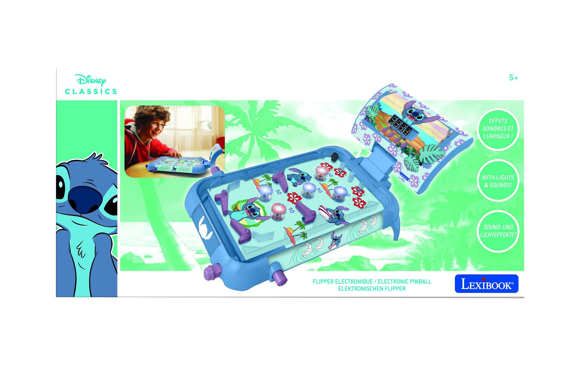 Lexibook Tischflipper Stitch – Brettspiel, 1–4 Spieler, ab 5 Jahren, 30 Min., mehrsprachig