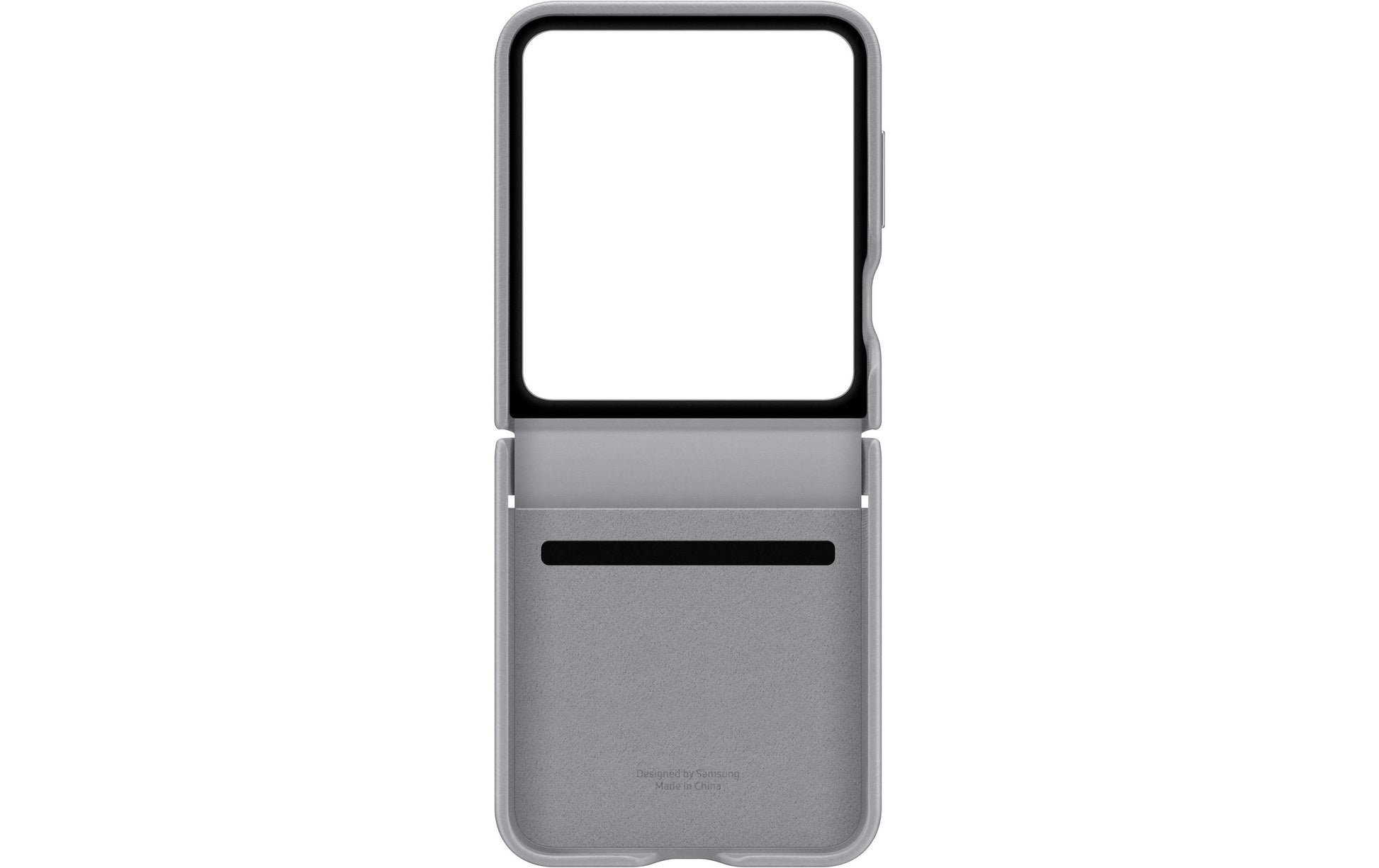 Samsung Backcover – für Samsung Galaxy Z Flip6 – grau – Leder