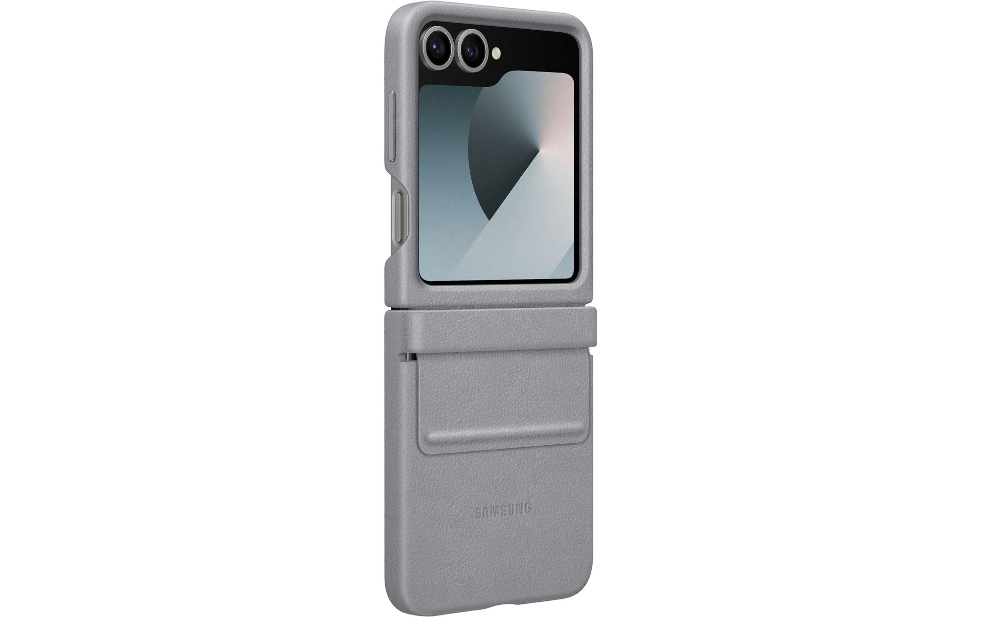 Samsung Backcover – für Samsung Galaxy Z Flip6 – grau – Leder