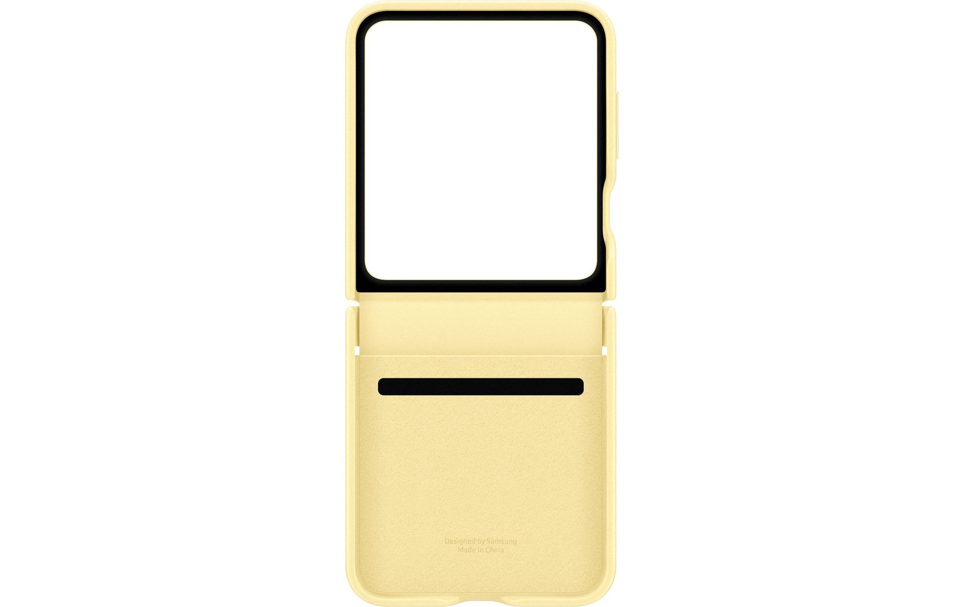 Samsung Backcover – für Samsung Galaxy Z Flip6 – gelb – Leder