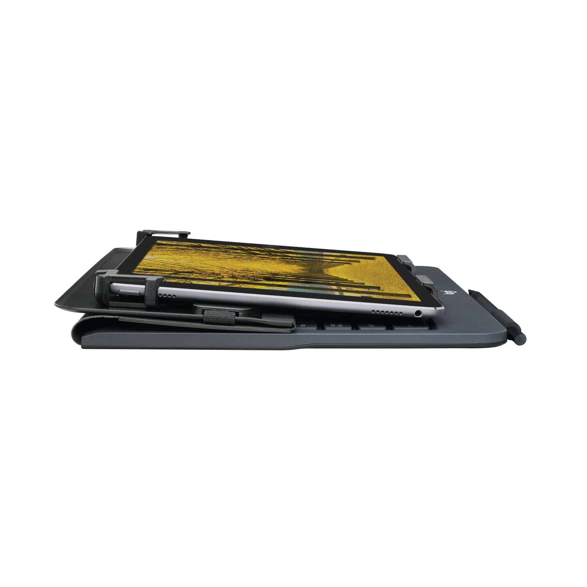 Logitech Tastatur-Case für 9–10,5" Tablets (iPad, Samsung, Kindle Fire) – Bluetooth, UK – Schwarz